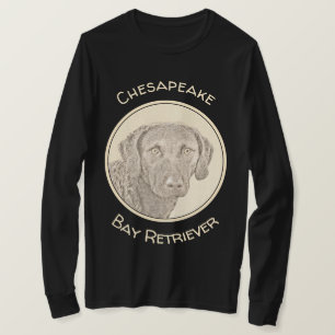 Chesapeake Bay Retriever Malerei Original Dog Art T-Shirt