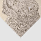 Chesapeake Bay Retriever Malerei Original Hund Kun Seidenpapier (Ausschnitt)