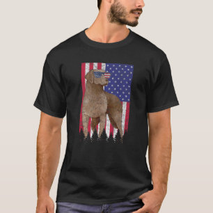 Chesapeake Bay Retriever Patriotic Dog USA Amerika T-Shirt