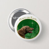 Chesapeake Bay Retriever Peace Button (Vorne & Hinten)