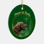 Chesapeake Bay Retriever Peace Keramik Ornament (Rechts)