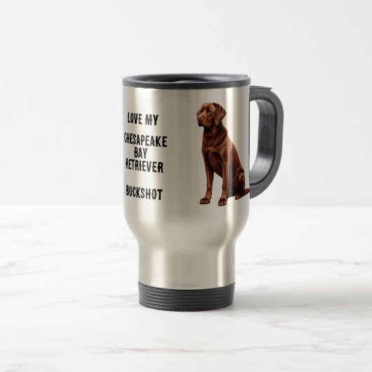 Chesapeake Bay Retriever Reisebecher (VorderseiteRechts)