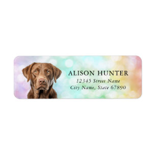 Chesapeake Bay Retriever Rücksendeadressen-Aufkleb