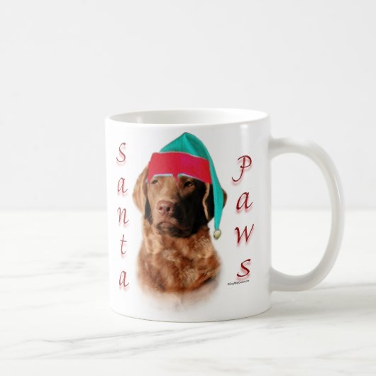 Chesapeake Bay Retriever Santa Paws Kaffeetasse (Rechts)