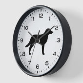 Chesapeake Bay Retriever Silhouette Chessie Clock Uhr (Winkel)