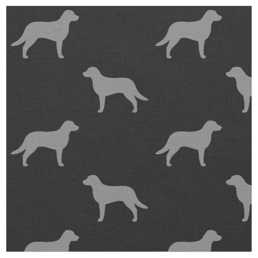 Chesapeake Bay Retriever Silhouetten Chessies Stoff (Nahaufnahme)