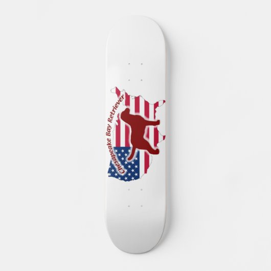 Chesapeake Bay Retriever Skateboard (Vorderseite)