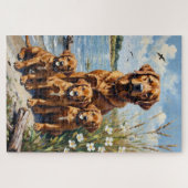 Chesapeake Bay Retriever Sumpf Kunst Puzzle (Horizontal)