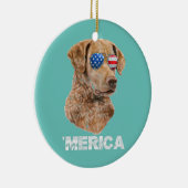 Chesapeake Bay Retriever Sunglasses American USA Keramik Ornament (Rechts)