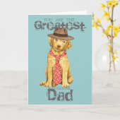 Chesapeake Bay Retriever Vater Karte (Gelbe Blume)