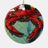 Chesapeake Bay-Retriever von Maryland, "Chessie " Keramik Ornament (Hinten)