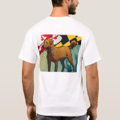 Chesapeake Bay-Retriever von Maryland, "Chessie " T-Shirt (Rückseite)