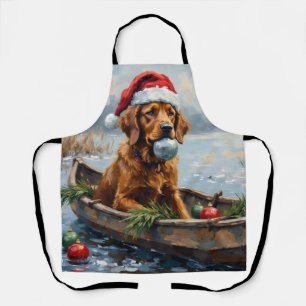 Chesapeake Bay Retriever Weihnachts-Jagdboot Schürze