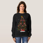 Chesapeake Bay Retriever Weihnachtsbaum Funny Sant Sweatshirt (Vorne ganz)