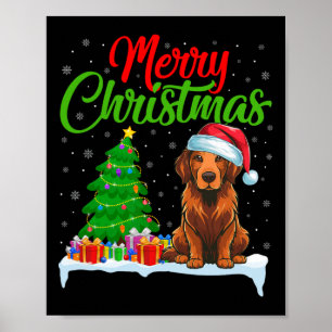 Chesapeake Bay Retriever Weihnachtsbaum Weihnachte Poster