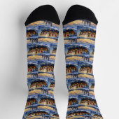 Chesapeake Bay Retriever Weihnachtsboot-Feiertag Socken (Oben)