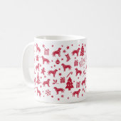 Chesapeake Bay Retriever Weihnachtsdesign Kaffeetasse (Vorderseite Links)