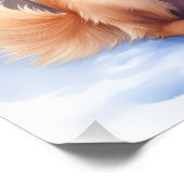 Chesapeake Bay Retriever Winter Lakeside Christmas Poster (Ecke)