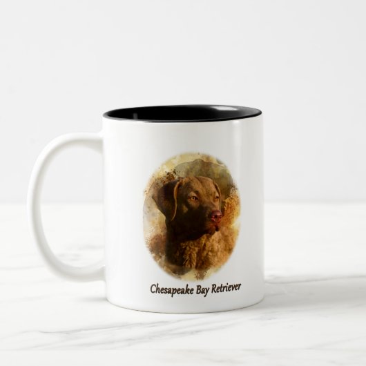 Chesapeake Bay Retriever Zweifarbige Tasse (Links)