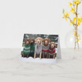 Chesapeake Bay Retrievers Weihnachtskarte Karte (Gelbe Blume)