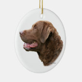 Chesapeake Bay-Retrieververzierung Keramik Ornament (Rechts)