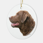 Chesapeake Bay-Retrieververzierung Keramik Ornament (Links)