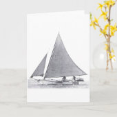 Chesapeake Bay Skipjack Karte (Gelbe Blume)