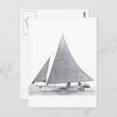Chesapeake Bay Skipjack Postkarte (Vorne/Hinten)