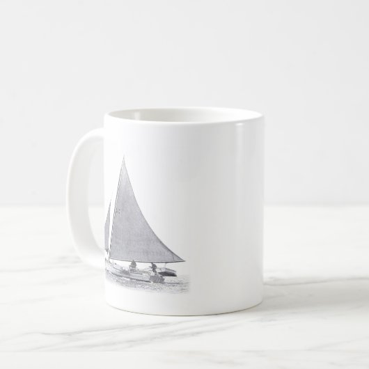 Chesapeake Bay-springende Fische Kaffeetasse (Vorderseite Links)