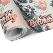 Chesapeake Bay Terrier Dog farbenfroh Geschenkpapier (Rolleneckpunkt)