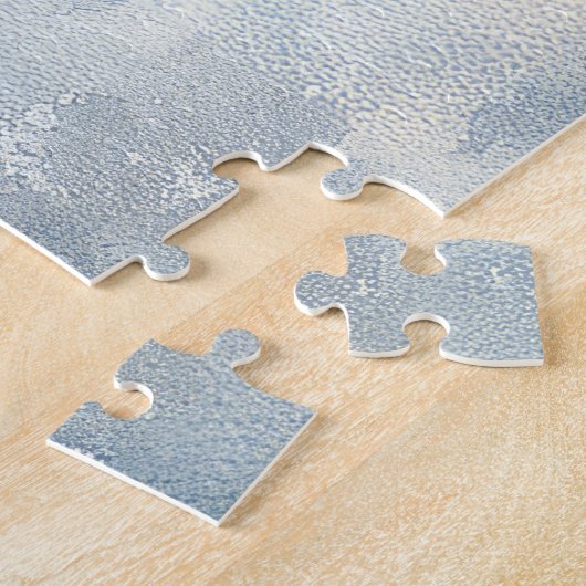 Chesapeake Bay Terrier Dog in Sledge Weihnachten Puzzle (Seite)