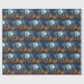 Chesapeake Bay Terrier Halloween Spooky Geschenkpapier (Flach)