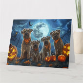 Chesapeake Bay Terrier Halloween Spooky Karte (Vorderseite)