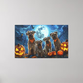Chesapeake Bay Terrier Halloween Spooky Leinwanddruck (Vorderseite)