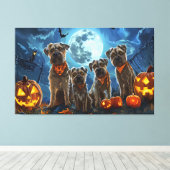 Chesapeake Bay Terrier Halloween Spooky Leinwanddruck (Insitu (Holzboden))