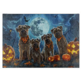 Chesapeake Bay Terrier Halloween Spooky Schneidebrett (Vorderseite)