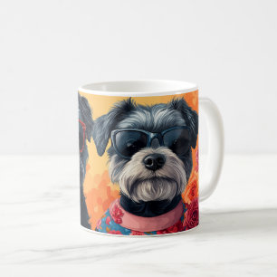 Chesapeake Bay Terrier Heart Rose Valentinstag Kaffeetasse