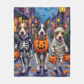 Chesapeake Bay Terrier Hunde Halloween Kostüme Fleecedecke (Vorderseite)