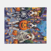 Chesapeake Bay Terrier Hunde Halloween Kostüme Fleecedecke (Vorderseite (Horizontal))