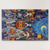 Chesapeake Bay Terrier Hunde Halloween Kostüme Puzzle (Horizontal)