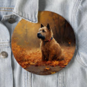 Chesapeake Bay Terrier im Herbst Verlassen Button (Beispiel)