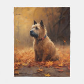 Chesapeake Bay Terrier im Herbst Verlassen Fleecedecke (Vorderseite)