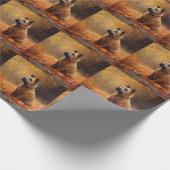 Chesapeake Bay Terrier im Herbst Verlassen Geschenkpapier (Ecke)