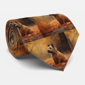 Chesapeake Bay Terrier im Herbst Verlassen Krawatte (Gerollt)