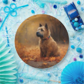 Chesapeake Bay Terrier im Herbst Verlassen Pappteller (Party)