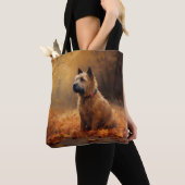 Chesapeake Bay Terrier im Herbst Verlassen Tasche (Von Nahem)