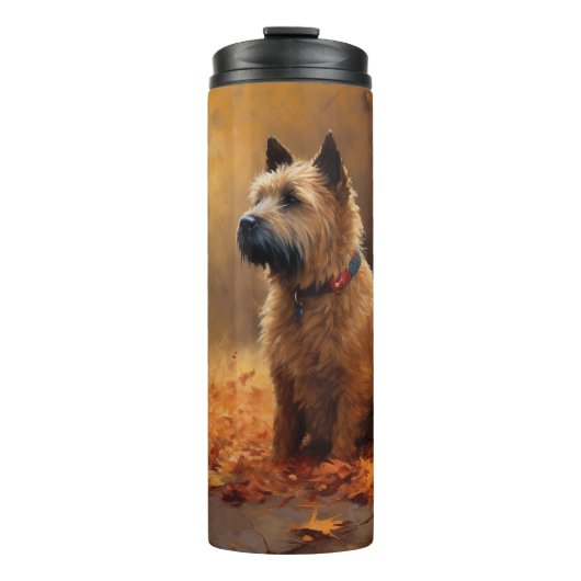 Chesapeake Bay Terrier im Herbst Verlassen Thermosbecher (Vorderseite)