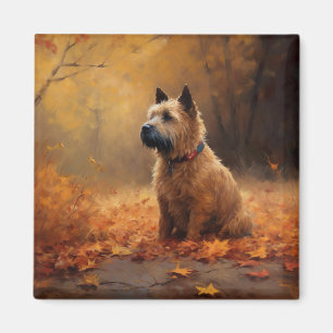 Chesapeake Bay Terrier im Herbstlaub Magnet