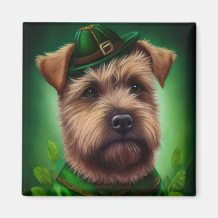 Chesapeake Bay Terrier im St. Patrick's Day Kleid Magnet