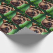 Chesapeake Bay Terrier in St Patrick's Day Dress Geschenkpapier (Ecke)